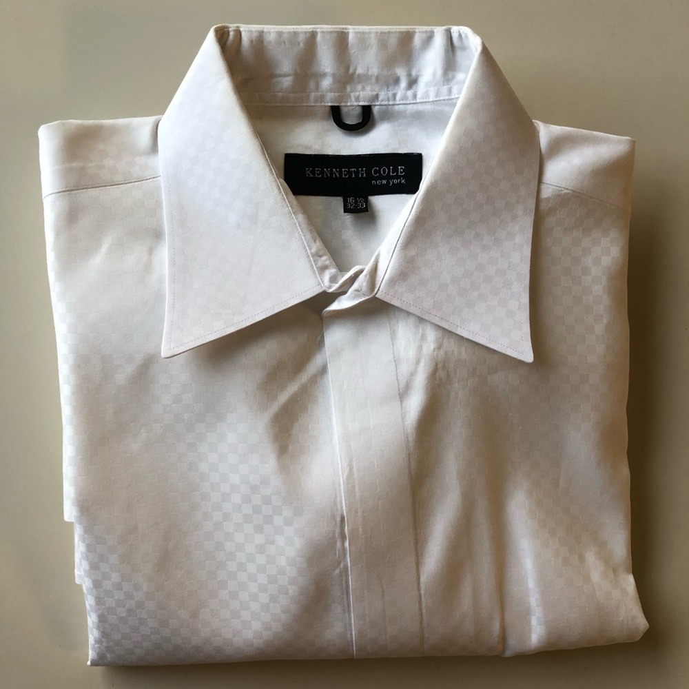 [KENNETH COLE] White dress shirt w/ French cuffs